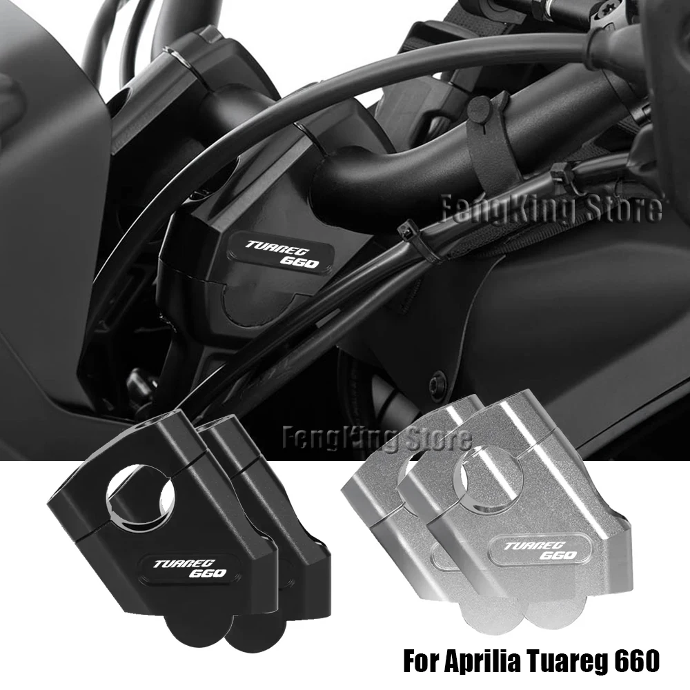 For Aprilia Tuareg 660 Tuareg660 TUAREG660 motorcycle Handlebar Riser Clamp CNC Handle Bar Lift Extend Adapter Mount