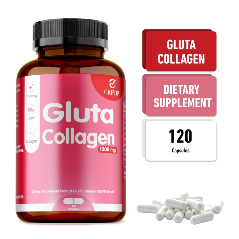 

Glutathione Collagen Supplement - Natural Antioxidants, Detox and Liver Health, Support Healthy Hair, Joints and Nails