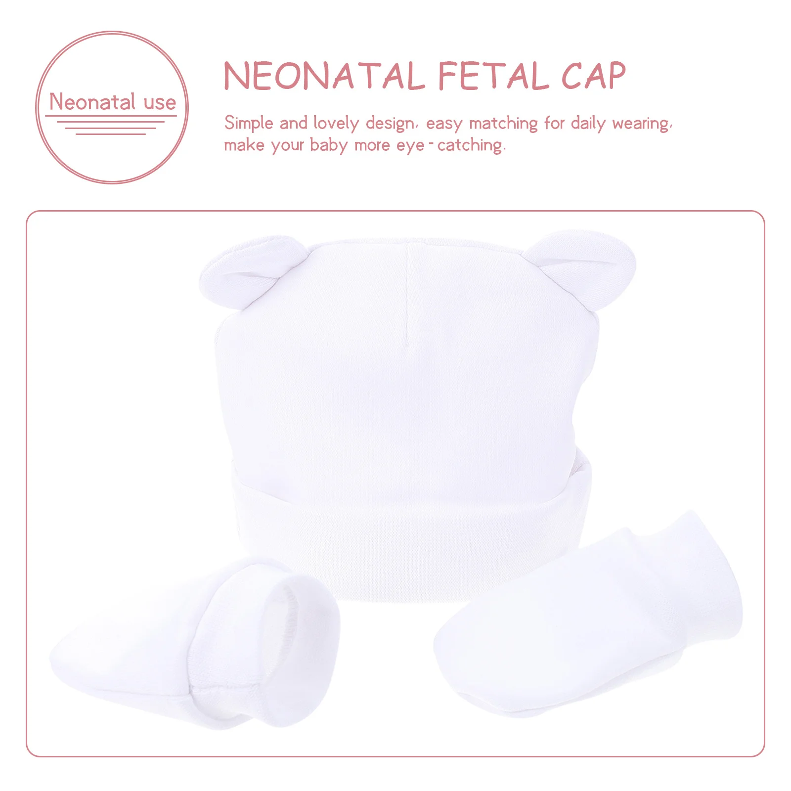 Ensemble de couvre-mains anti-rayures pour bébé de 0 à 6 mois, 1 ensemble, Kit de Protection en coton pour nouveau-né, accessoires chauds d'hiver