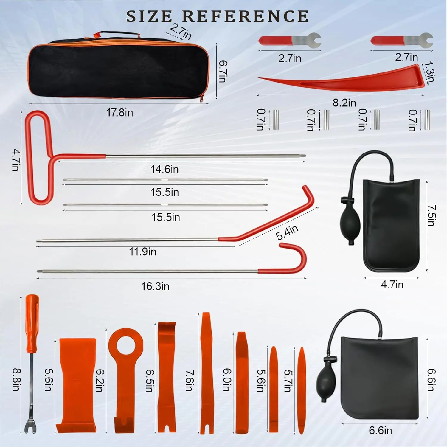 مجموعة أدوات عالمية من الفولاذ المقاوم للصدأ - مجموعة مفاتيح متعددة الوظائف لإصلاح السيارات مع حقيبة #2