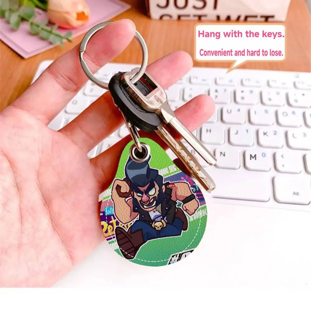 Game Brawl S-stars PU Card Holder Keychain Key Ring Door Lock Access Tags Card Case Keychain Access Card Key Tag Ring - view 5