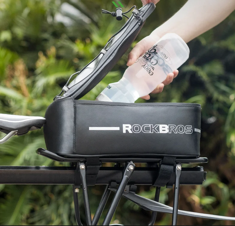 ROCKBROS Bicycle Trunk Bag Bike Driving Bag Waterproof Shelf Bag Cycling Rear Seat Rack Pack Storage Box