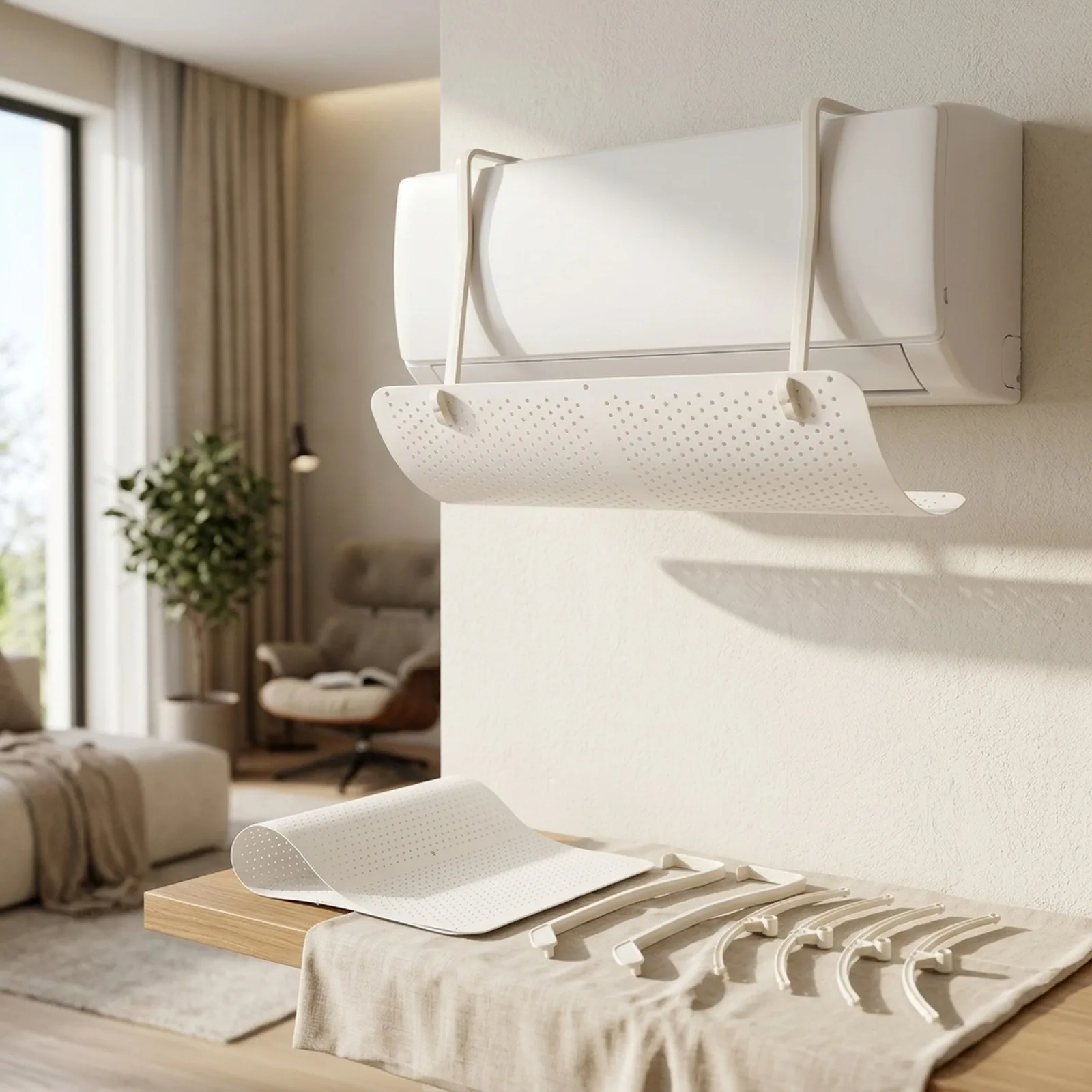 Air Conditioner Wind Deflector 1 Pc Wall-mounted Easy To Install For On-hook No Punching High Quality Air Conditioner