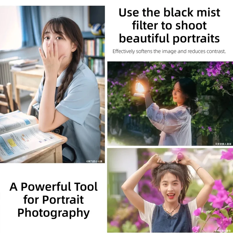 

Kase Black Mist AGC Filter 43mm 58mm 62mm 49mm 67mm 72 77 82mm 1/4 1/8 1/2 Diffusion Camera Filter Ultra Slim Portrait