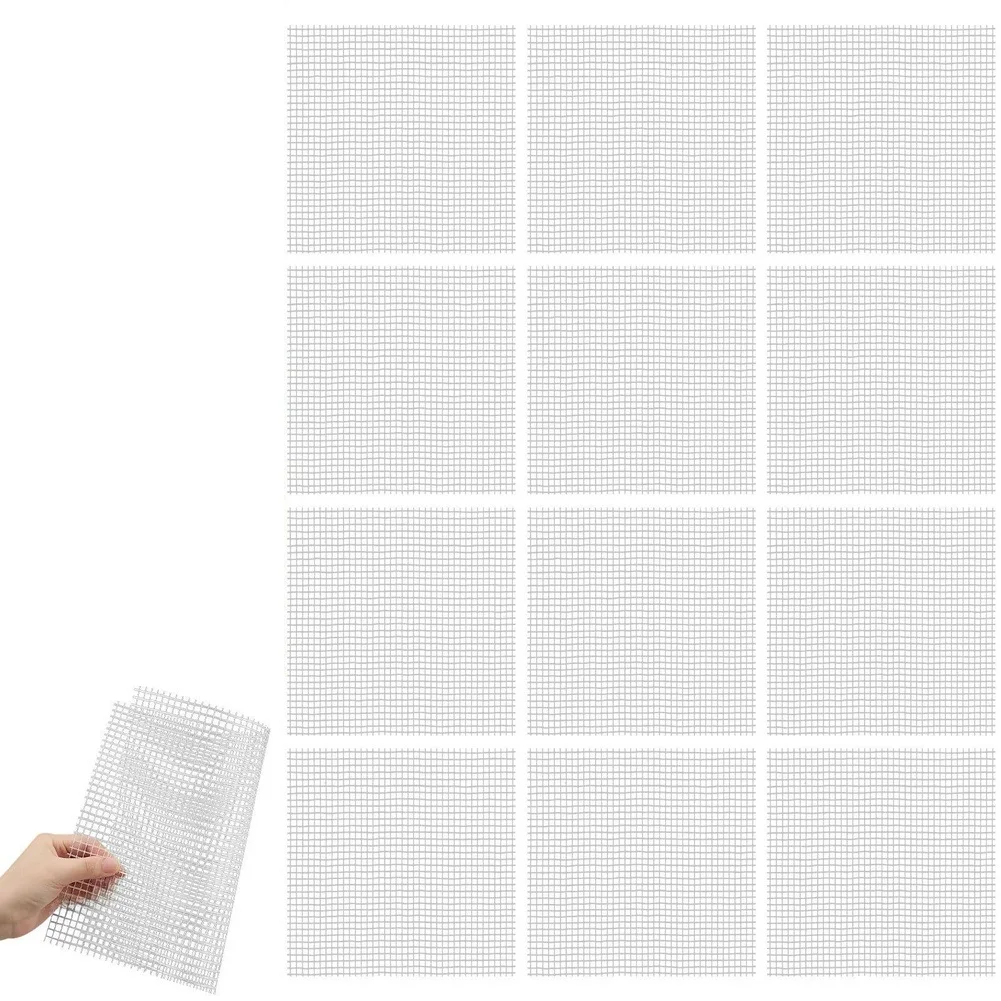 12pcs 30x30 cm Fiberglass Mesh for For mosaic For Tiles 12x12 inch Grid Backing Material for Artistic Projects