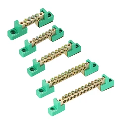 /4pcs Klemme Erdung stange Schraube Block Barriere Messing 4/6/8/Positionen Verteilungs klemmen Erdung Messing Block Stecker