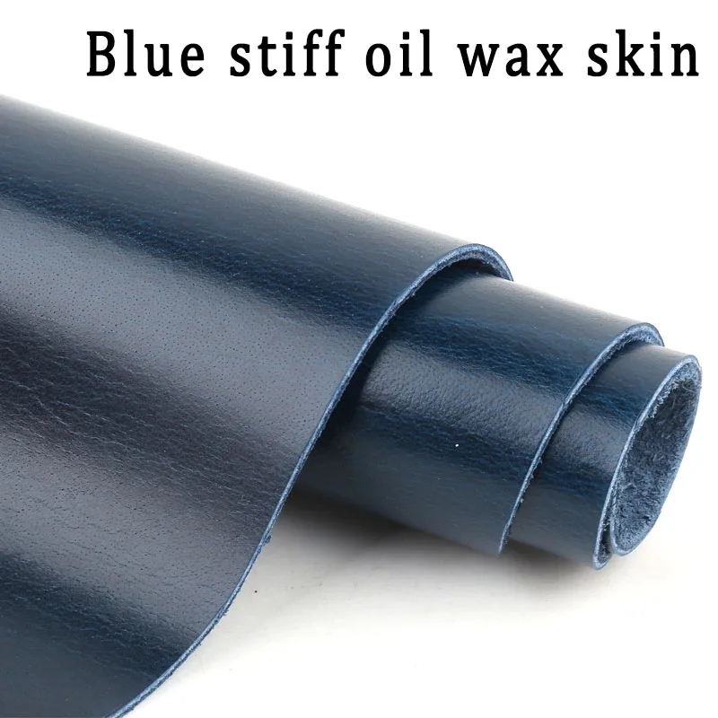 

Top layer: Retro blue oil wax leather, genuine leather, cowhide, stiff, handmade DIY leather goods, leather bags, table mats, ca