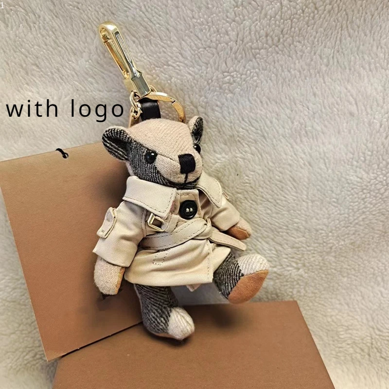 

Spot Bear Pendant Cashmere Plaid Teddy Windbreaker Bear Collection Car Pendant Keychain Pendant Bag Hang