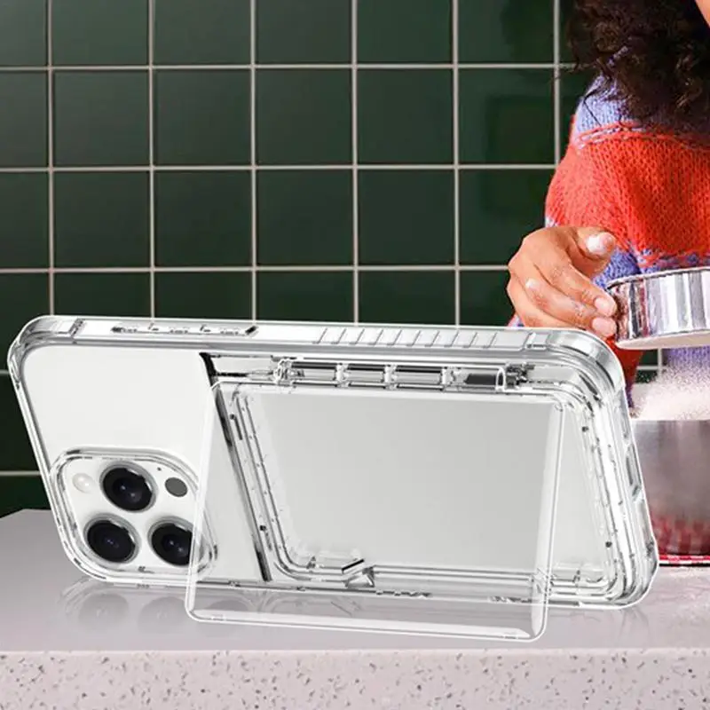 Capa protetora para celular, capa traseira com slot para cartão, anti-arranhões, capa protetora para homens e mulheres