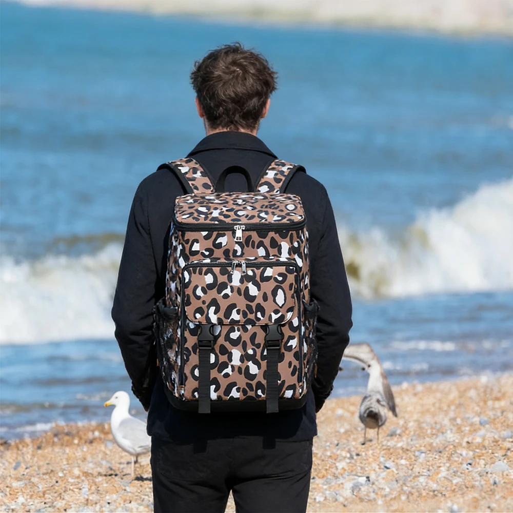 

Сумка-холодильник, мягкий изолированный Рюкзак-холодильник, водонепроницаемый Пляжный Рюкзак Для Путешествий, Походов, покупок