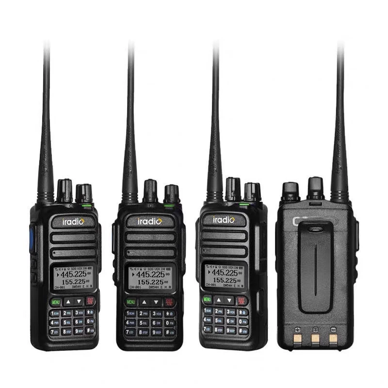 iradio UV-83 NOAA Weather Channel 6 Bands Amateur Ham Two Way Radio 128CH Walkie Talkie Air Band Color Police Scanner Marine