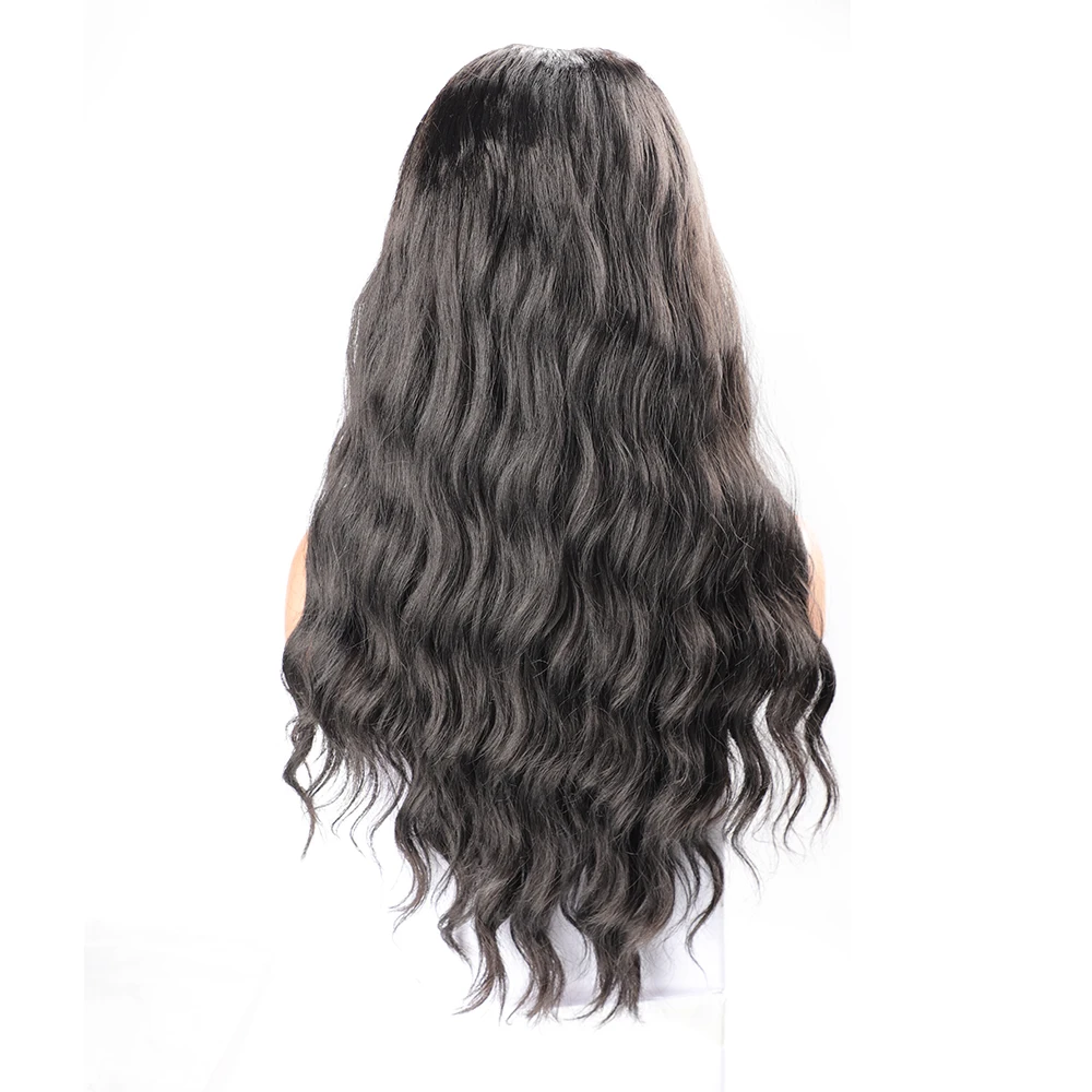 Longo sintético u parte peruca encaracolado peruca de cabelo sintético u parte peruca para mulheres preto encaracolado cabelo sintético perucas encaracoladas