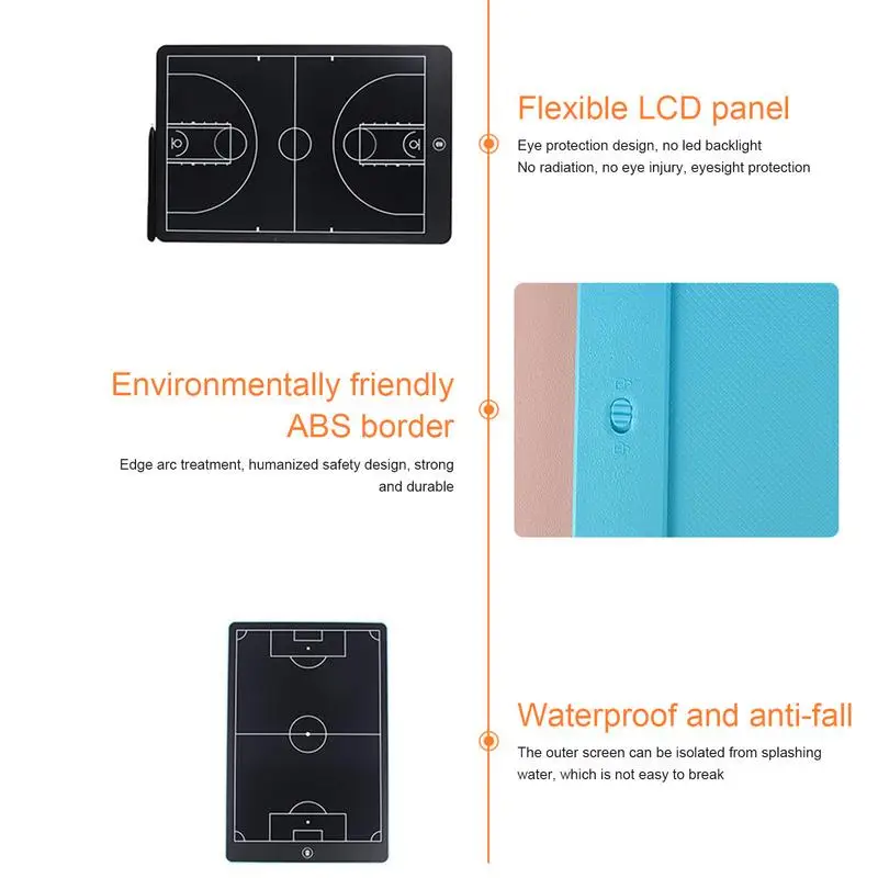 Imagem -05 - Lcd Escrita Tablet para Adultos Futebol Tactics Board Treinadores Prancheta Estratégia