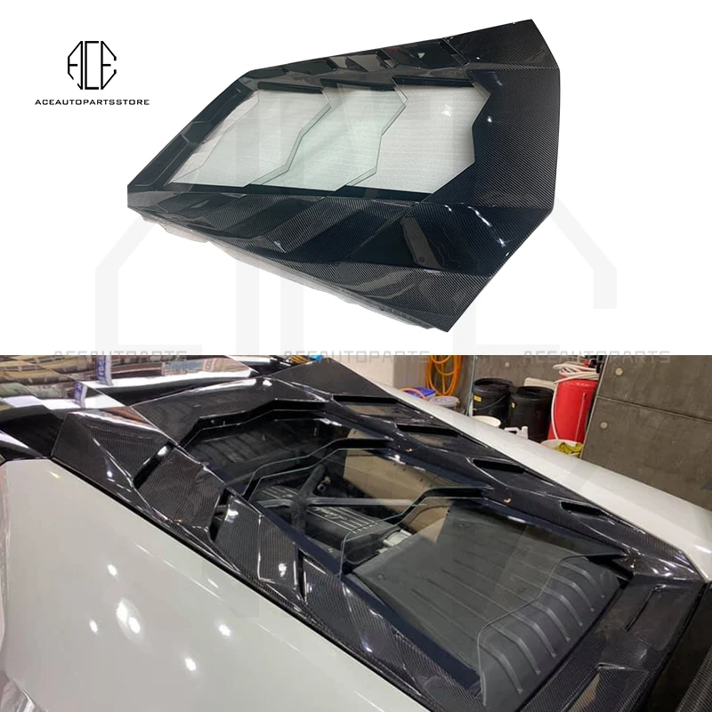 

Для LP610 LP580 модификация задняя крышка капота двигателя из углеродного волокна для Lambogini Huracan M стиль карбоновый обвес капота