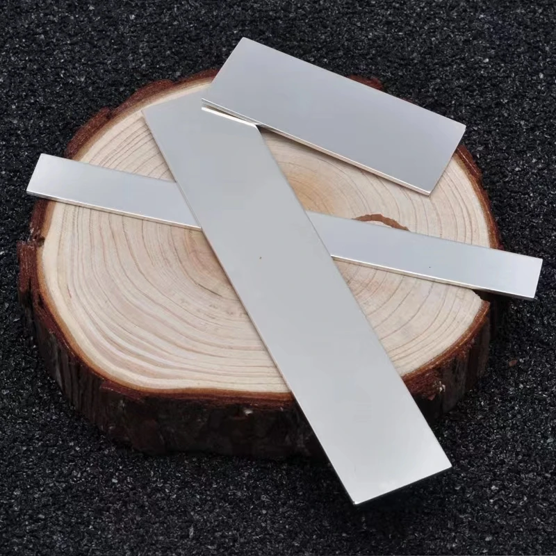 Peça de Espessura 0.8 mm a mm de Largura 10 mm Folha de Prata Fina S999 Barra de Prata Pura Material de Prata Crua para Fazer Brinco de Prata Esterlina 1
