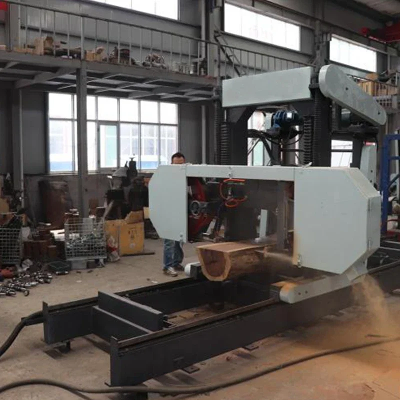 ZICAR Industrial Big Woodworking Bench Band Saw For Timber Log Wood Cutting Band Saw Mill Horizontal