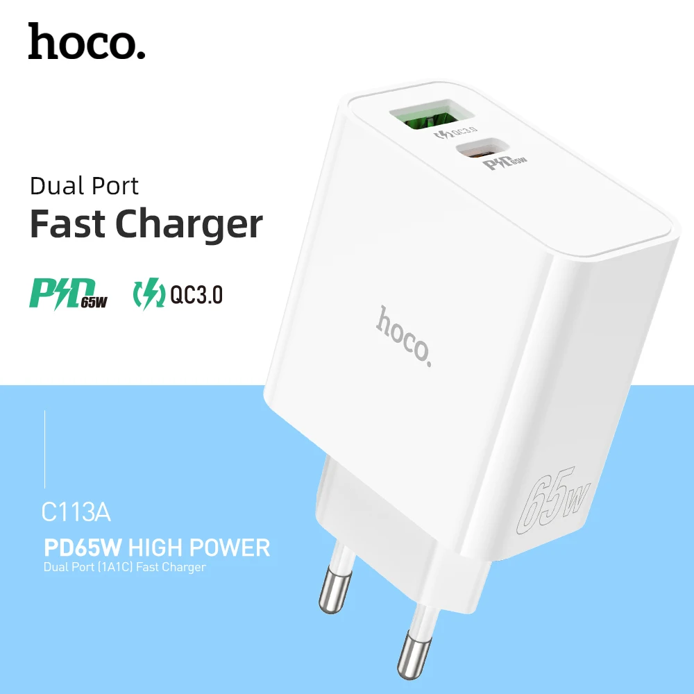 مُشغِّل USB-C بقوة 65 واط من HOCO C113A: تقييم شامل لأداء سريع وموثوق لجميع أجهزتك