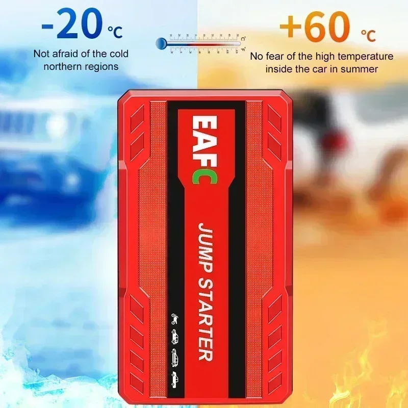 12V Portable Car Jump Starter Emergency Battery Booster Power Bank Car Quick Starter Car Starting Device