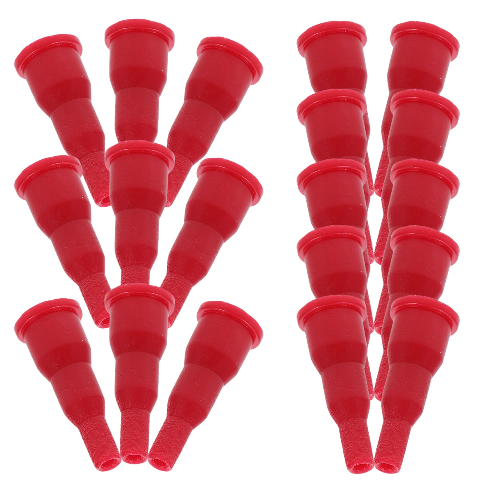 

20 Pcs Inflatable Mouth Butane Adapter Lighter Refill Cassette Tips Red for Lighters Kit Bottle