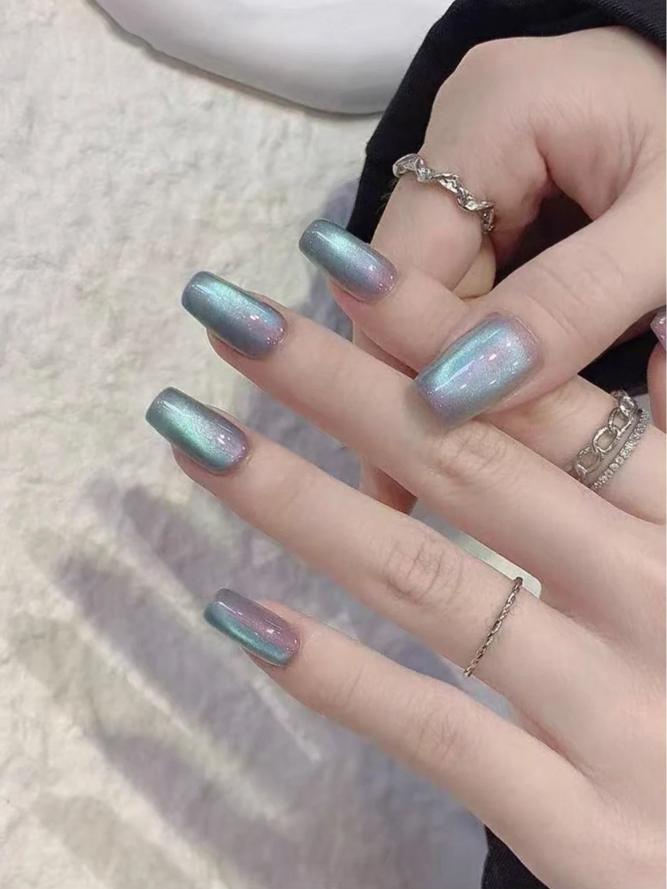 15ml Jesienny Lakier Hybrydowy Aurora Efekt Kociego Oka UV LED do Utwardzania Prezent dla Kobiet Zestaw do Stylizacji Paznokci Codzienne Użytkowanie DIY