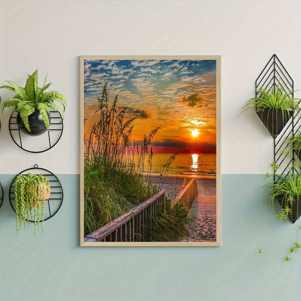 

500/1000/1200/2000PCS Puzzle Sunset Sea View Art Jigsaw Suitable for Beginners Leisure and Entertainment Home Wall Decor