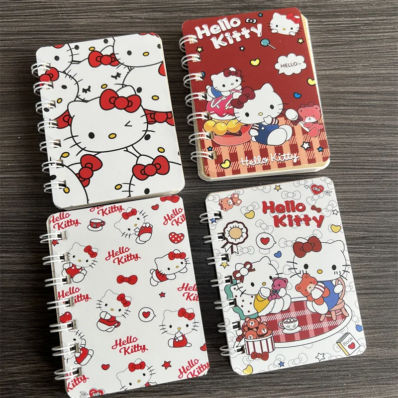 Sanrio Kuromi Hello Kitty Notebook Cinnamoroll A7 Coil Book Daily Weekly Planner Agenda Weekly Stationery Office School Supplies