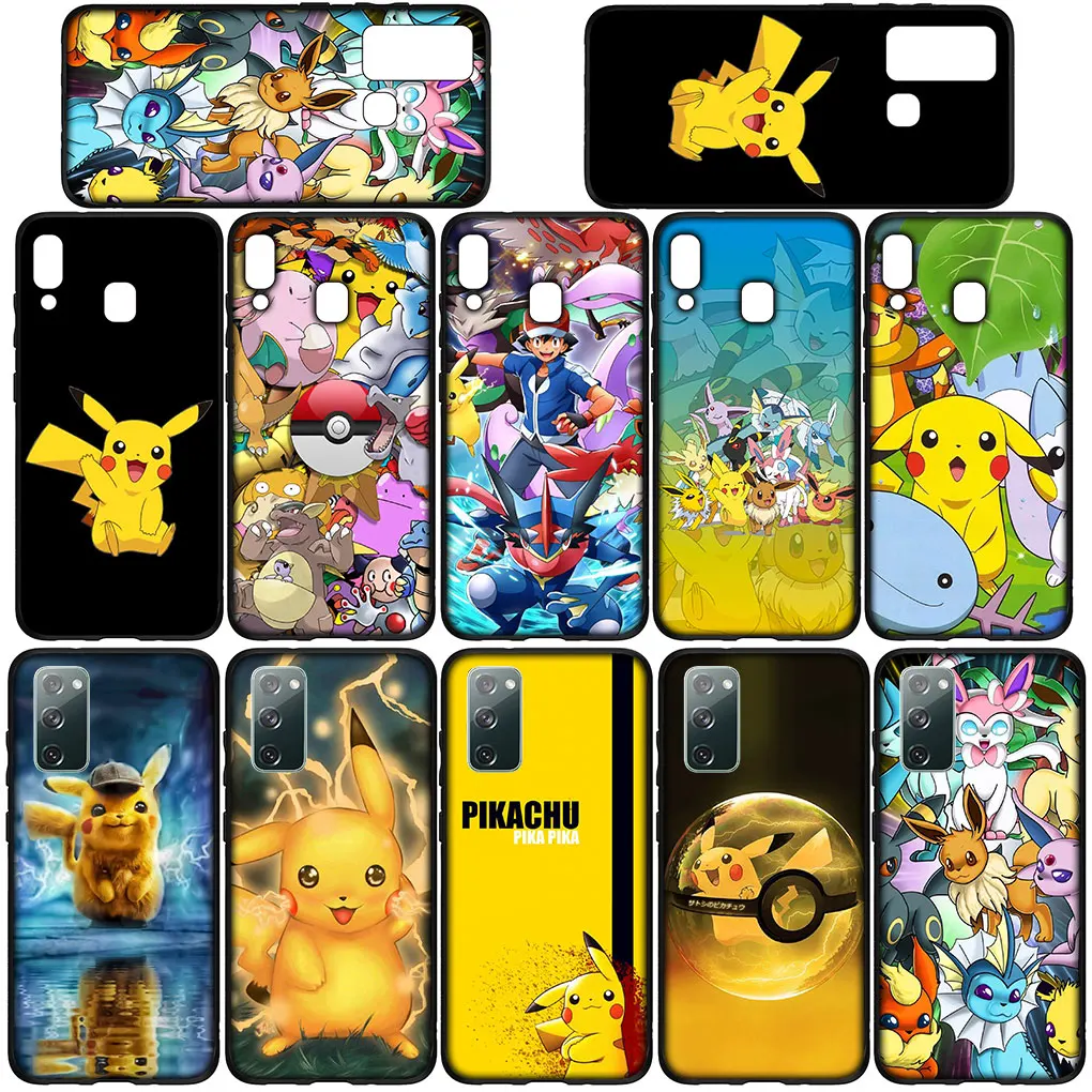 Pokemon Pikachu Soft Casing for Huawei Nova 3i 3 5t 2i 2 4E 7 SE Mate 10 20 P20 P30 Pro P10 Lite Phone Cover Case