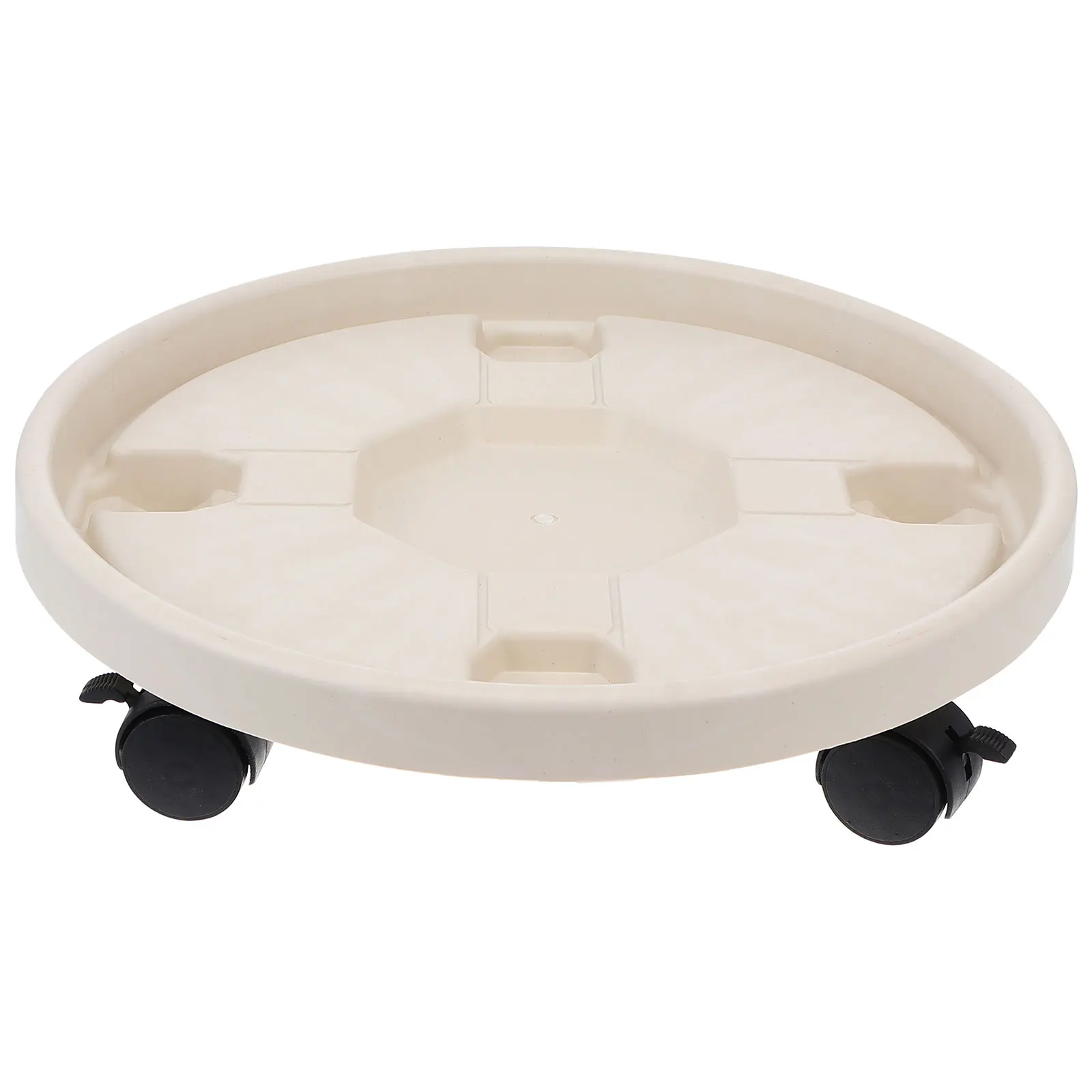 

Thickened Mobile Flower Pot Stand Large Capacity Durable Plastic Planter Movable Vase Rack Smooth Wheel Easy Clean