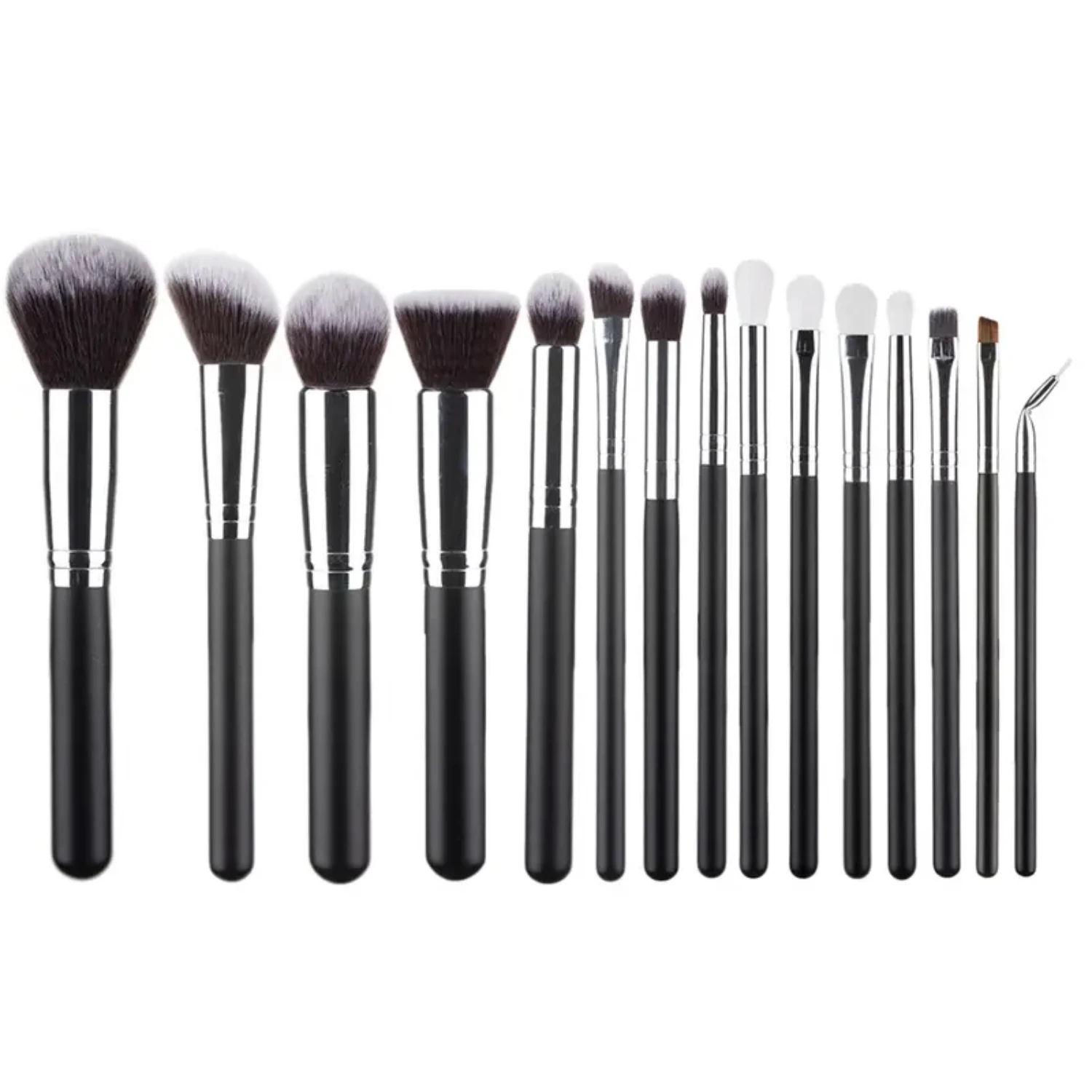 

15Pcs Makeup Brush Set Kabuki Foundation Blending Blush Eyeshadow Eyeliner Powder Eyebrow Concealer Brushes Kit