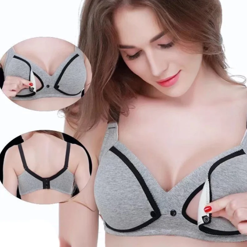 

Maternity Nursing Bras Sexy Breastfeeding Bra for Pregnancy Women Open Cup Breast Feeding