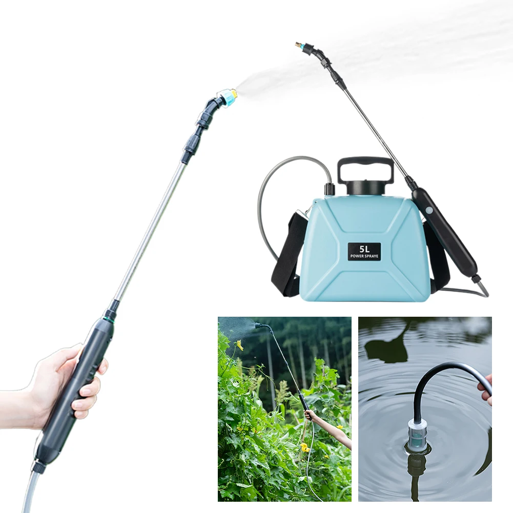 5L Agricultural Electric Sprayer 2 Modes Plant Mister Sprayer 1800mAh/2400mAh Garden Irrigation Sprinkler for Garden Lawn Farm