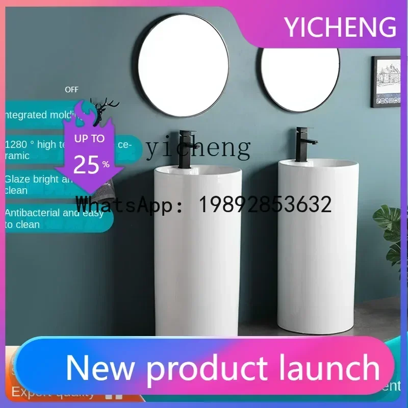 b9  Diamond-Shaped Pedestal Basin Triangle Wash Basin Whole Washbin Floor-Standing Washbasin
