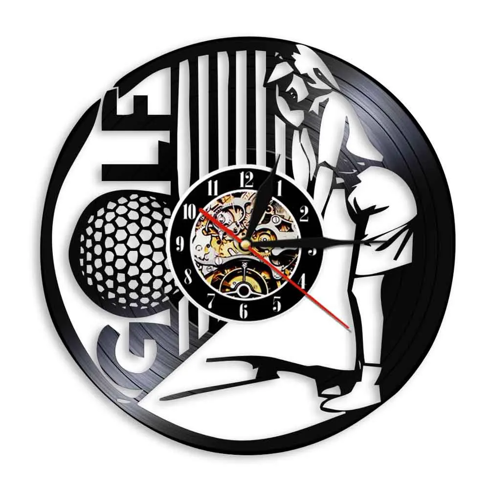 Golf Club Golf Players Black Label Clock