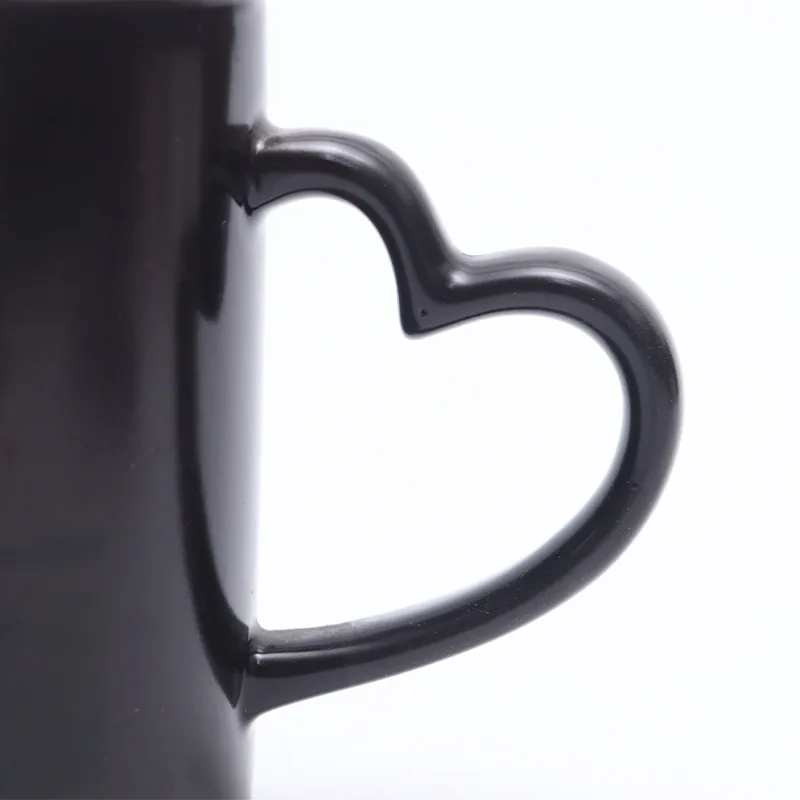 To Heart Changing Cup Simple Inner Color Heat Transfer Ceramic