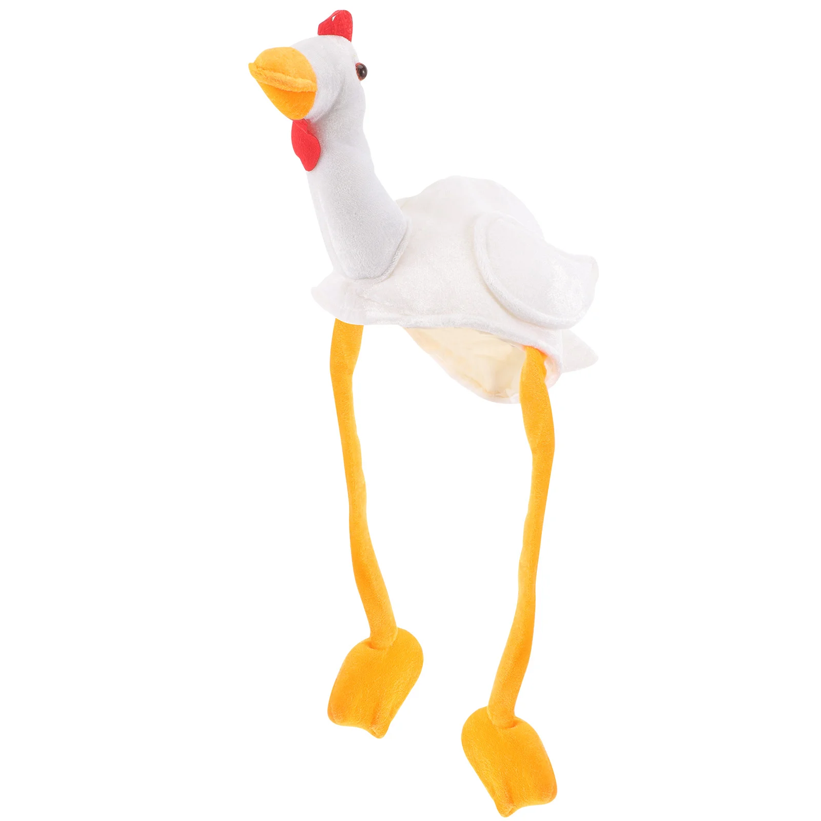 Chick Hat for Cosplay Fun Turkey Animal Cartoon Headgear Costume Prop Photo Plush Funny Hats