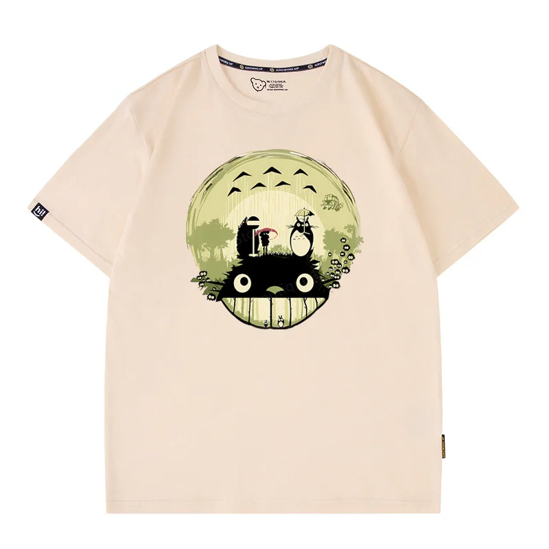 Miyazaki Totoro estate marchio di moda cotone a maniche corte t-shirt donna manica corta cotone Y2K stile coppia uomo donna t-shirt