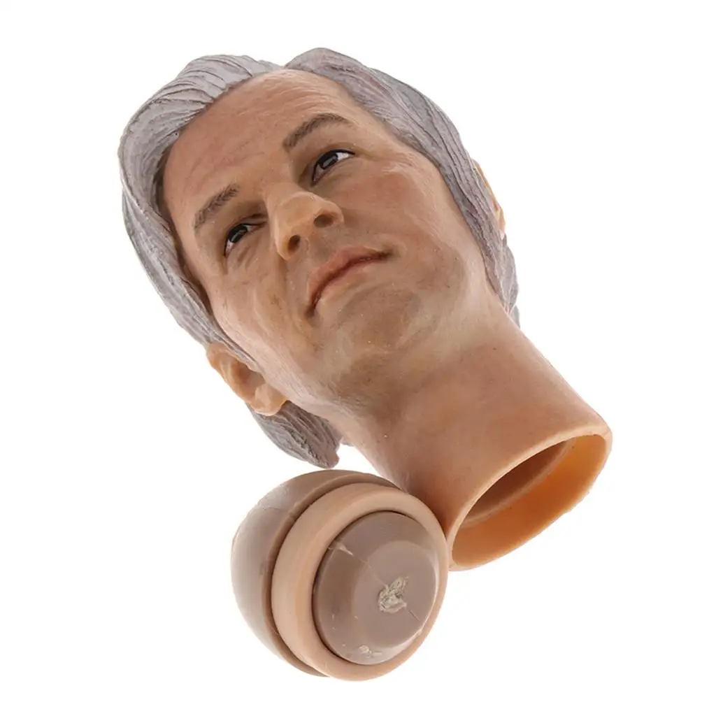 Cabeça de figura de ação esculpida 1/6 anel interno de conector de plástico masculino para figuras personalizadas