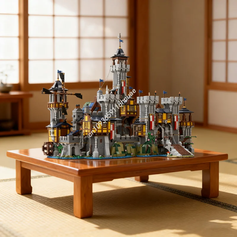 6525 قطعة MOC عودة القلعة فالكونستين الأسود نموذج بناء اللعب كتل العمارة هدية الكريسماس تجميع لتقوم بها بنفسك الطوب الإبداعي #1