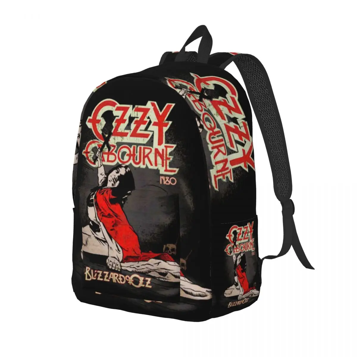 Ozzy oskov Heavy Metal Band Rock mochila de lona para viaje, mochila escolar para ordenador portátil, Prince Of Darkness, bolsas de día para estudiantes universitarios