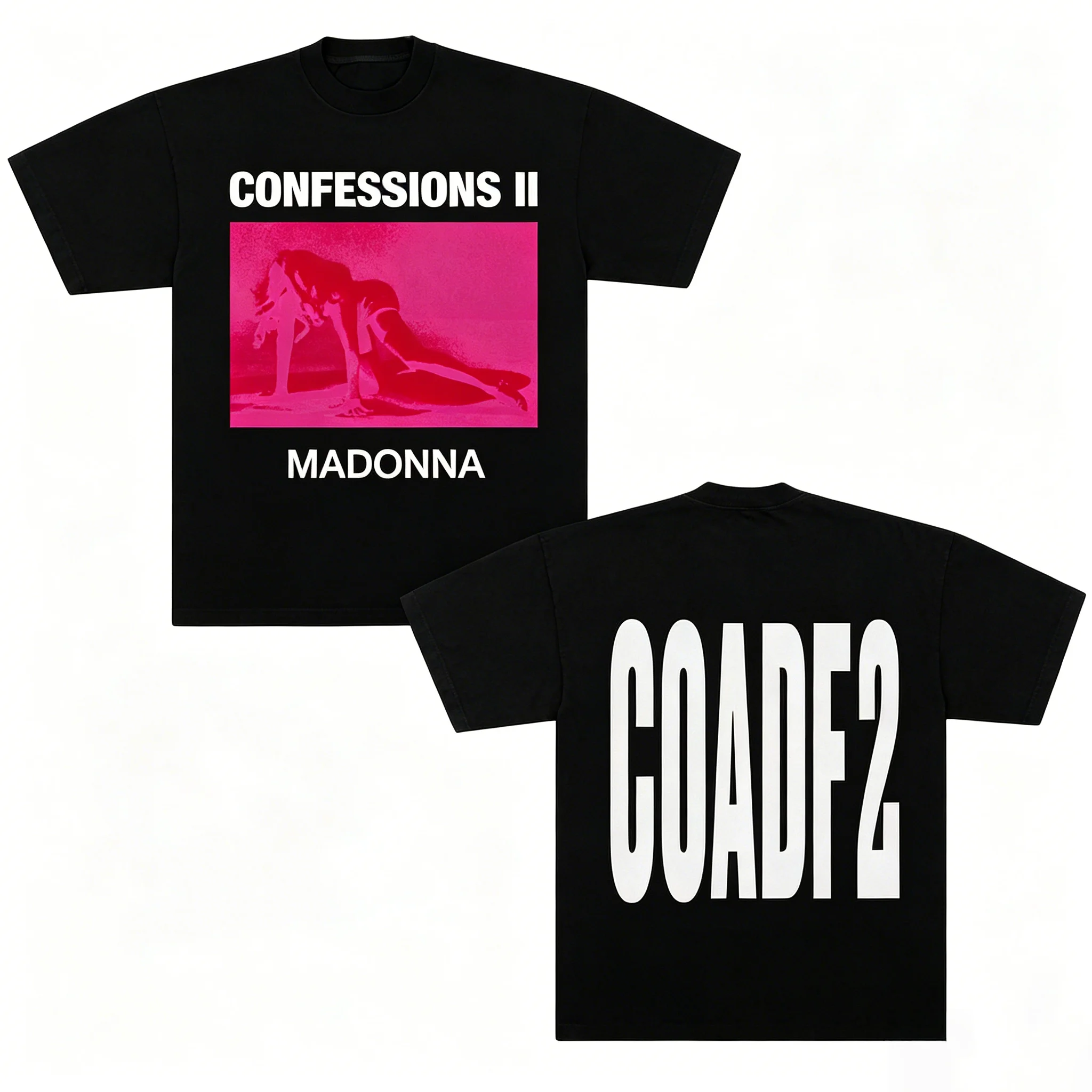 Madonna Album CONFESSIONS II COVER 2026 Merch T shirt Cotton