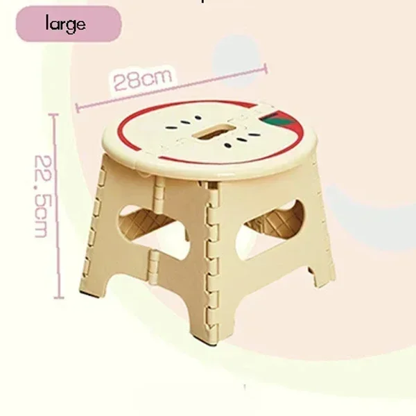 accessories for Adults & Kids Children Thickened  Plastic Step Stool Portable Folding Chair Small Bench Stool