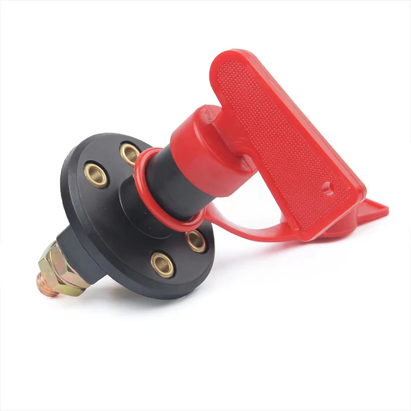 300A 12V 24V Red 2Key Cut Off Battery Main Kill Switch Vehicle Car Modify Isolator Disconnector Truck Boat Auto Car Power Switch
