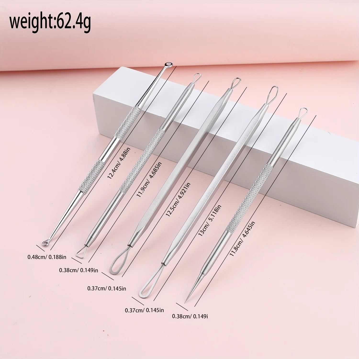 5 قطعة ملاقط الشعر نام حب الشباب إزالة الرؤوس السوداء الإبر النقاط السوداء الأنظف المسام الأنظف التطهير العميق الوجه أدوات العناية بالبشرة #4