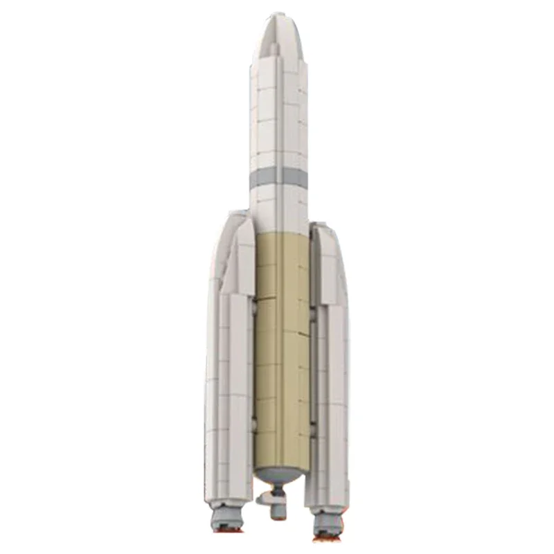MOC Midi ESA Ariane V Rocket Building Blocks Kit Space Satellite Saturn V Scale 1:110 Exploration Vehicle Juguetes Bricks Toys
