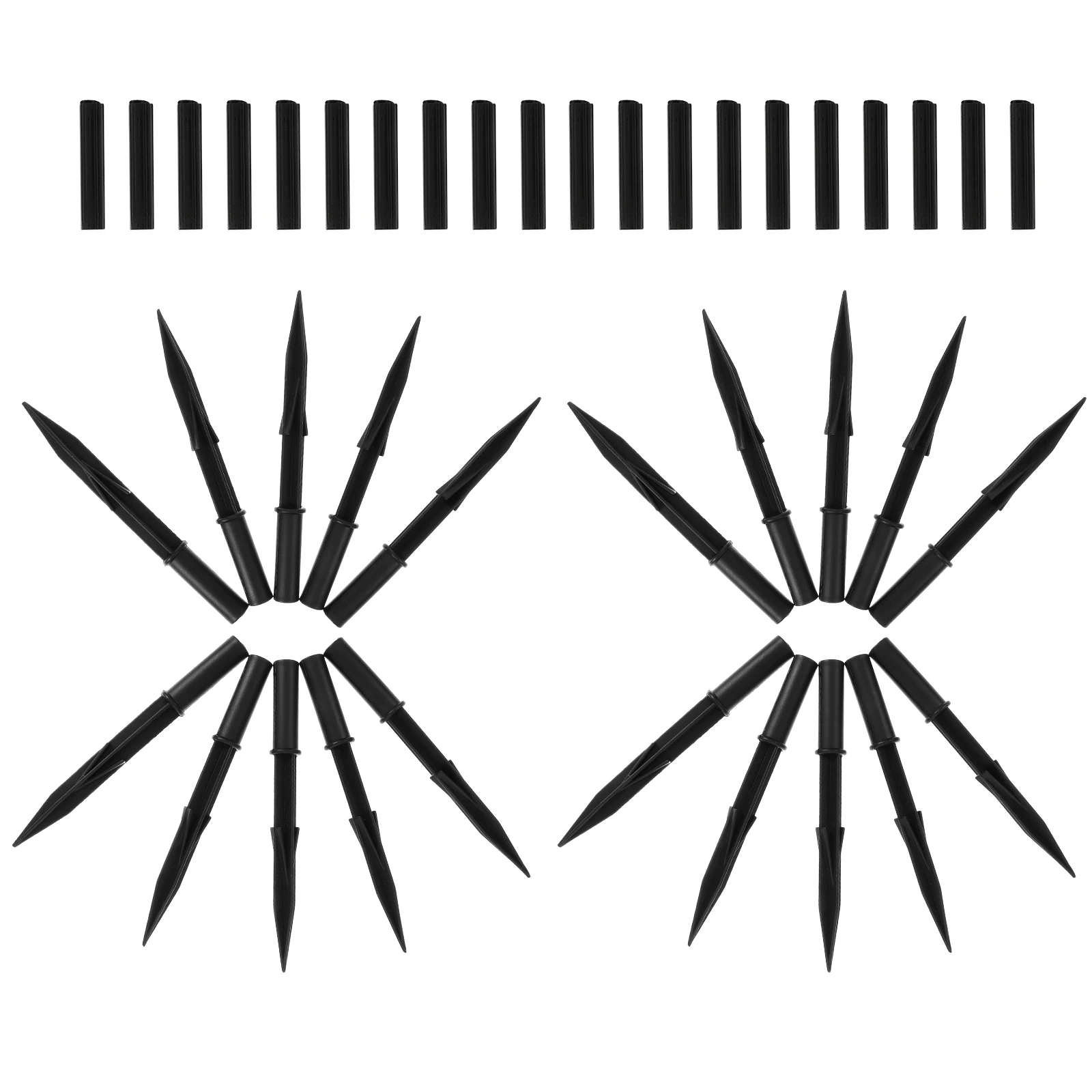 

20 Sets Solar Ground Plug Light Stakes Plastic Landscape Lighting Spike Replacement Outdoor PathLights Durable