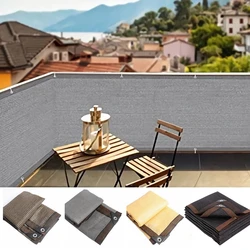 4 Farben Balkon Sichtschutz im Freien Sonnenschutz Netz Pavillon Terrasse Schatten Stoff Terrasse Schutz Bildschirm Garten Privatsphäre Zaun Netz