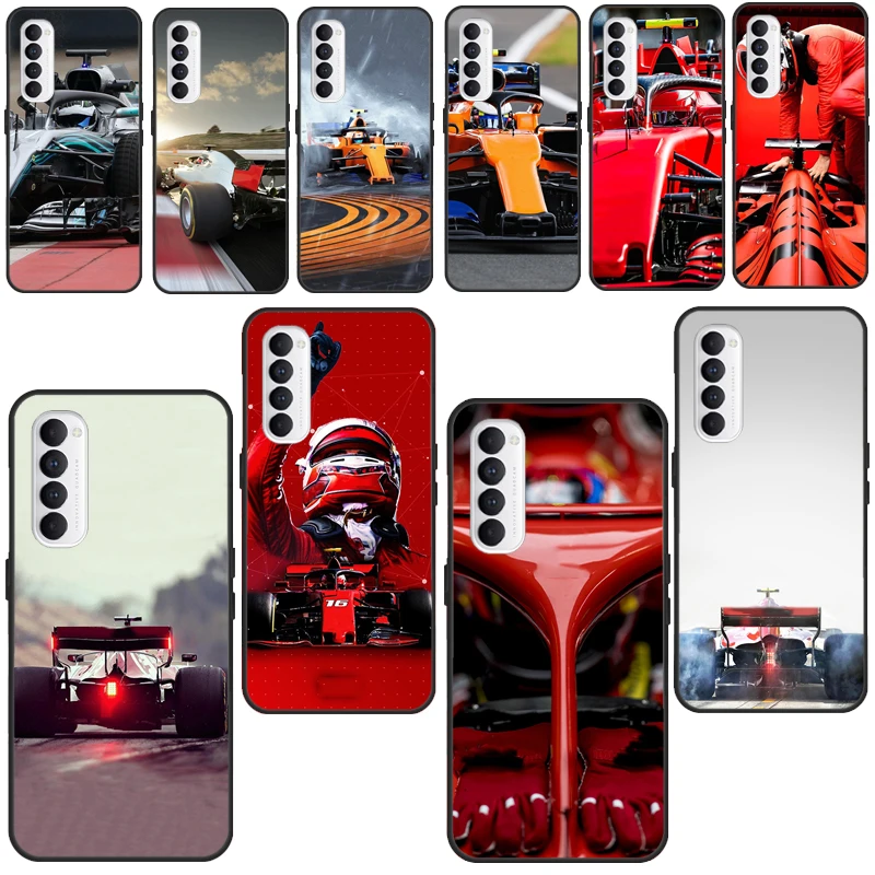 Cool Formula 1 Racing Car For OPPO A5 A9 A31 A53 2020 A1K A5S A15 A52 A72 A83 A91 F5 F7 Reno 2 Z 4 Pro Phone Case