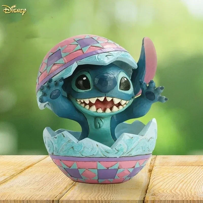 13cm Disney Stitch Handmade Stitch Egg Set Decorated Starry  Baby Birthday Table Decoration Gift Stitch Colored Eggs