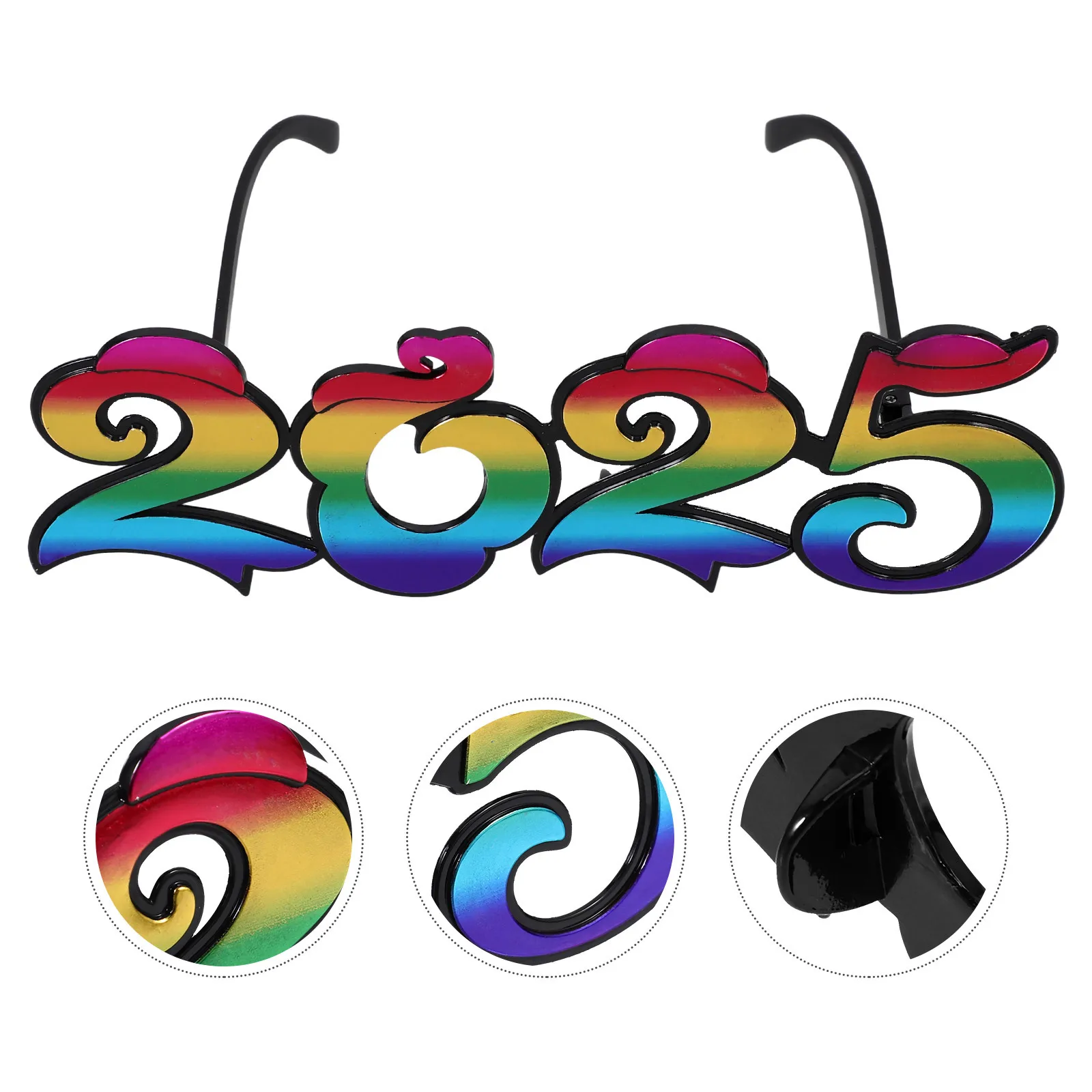 2025 نظارات مضحكة للعام الجديد نظارات الحفلات صور الدعامة لوازم احتفال ليلة رأس السنة الجديدة 2025 النظارات #2