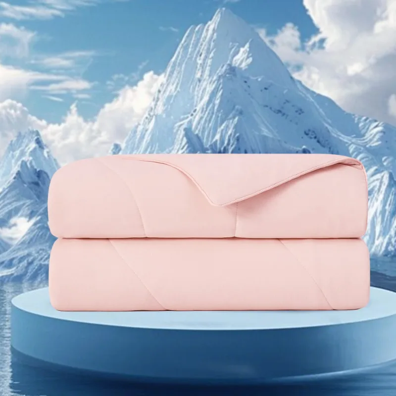

Breathable Design For Cool Sleep Experience Soft Pink Color For Comfortable Sleep Lightweight Cooling For All Season Use